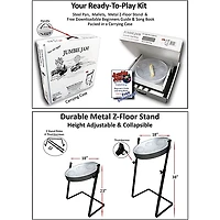 Panyard Jumbie Jam Steel Drum Kit with Metal Z-Floor Stand