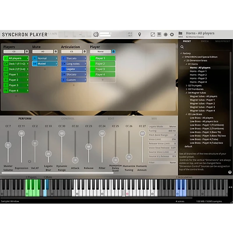 Vienna Symphonic Library SYNCHRON-ized Special Edition Vol. 6 Dimension Brass (Download)