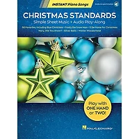Hal Leonard Christmas Standards - Instant Piano Songs Simple Sheet Music + Audio Play-Along Book/Audio Online