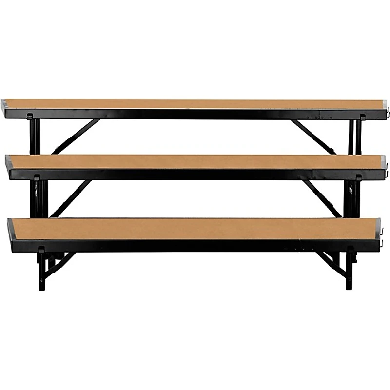 National Public Seating 3 Level Tapered Standing Choral Riser
