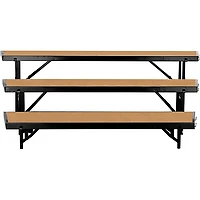 National Public Seating 3 Level Tapered Standing Choral Riser