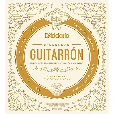 D'Addario Guitarron 6-String Set, Phosphor Bronze, Normal Tension