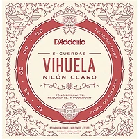 D'Addario Vihuela 5 String Set, Clear Nylon, Hard Tension