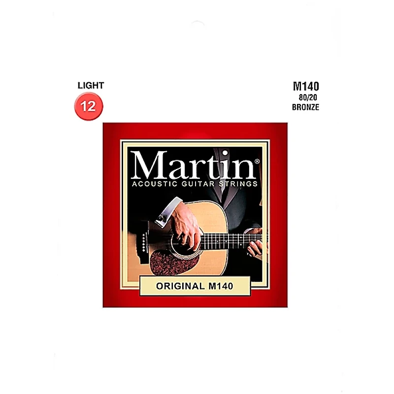 Martin M140 Martin Acoustic 80/20 Light Guitar String