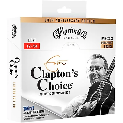 Martin MEC12 Martin Acoustic "Clapton's Choice" Light Phosphor Bronze Guitar Strings