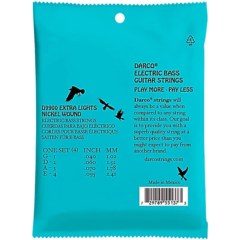 Martin Darco Electric Extra Light Bass Strings