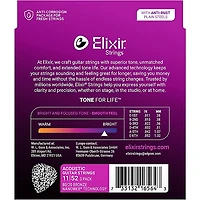 Elixir 80/20 Bronze Acoustic Guitar Strings With NANOWEB Coating, Custom Light (11-52) 3-Pack
