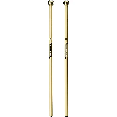 Balter Mallets Glock, Bell and Xylo Series Rattan Handle Bell Mallets Hard Round Brass