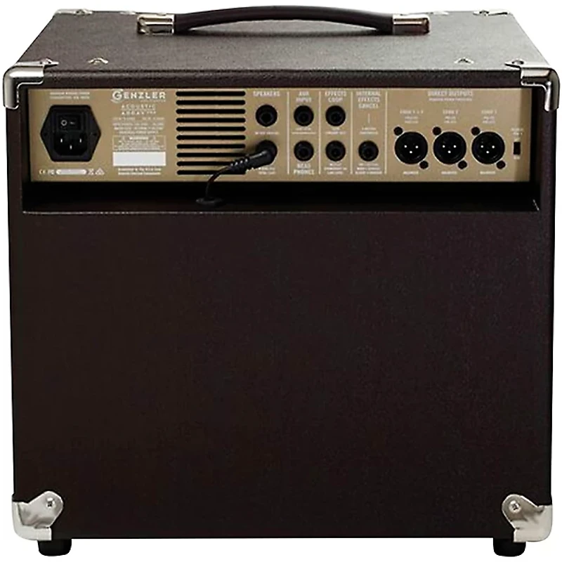 Genzler Amplification Acoustic Array PRO 300W 1x10 With 4x3 Line Array Acoustic Guitar Combo Amp Brown