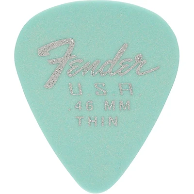 Fender 351 Dura-Tone Delrin Pick (12-Pack), Daphne Blue .46 mm 12 Pack