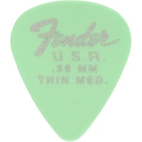 Fender 351 Dura-Tone Delrin Pick (12-Pack), Surf Green .58 mm 12 Pack