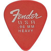 Fender 351 Dura-Tone Delrin Pick (12-Pack), Fiesta Red .96 mm 12 Pack