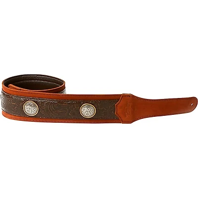 Taylor Grand Pacific Leather Strap, Nickel Conchos
