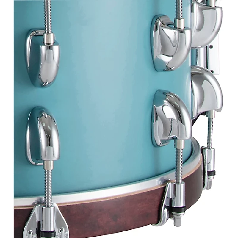 Dixon Cornerstone Maple Wood Hoop Snare Drum 14 x 6.5 in. Quetzal Blue