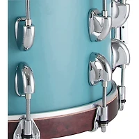 Dixon Cornerstone Maple Wood Hoop Snare Drum 14 x 6.5 in. Quetzal Blue