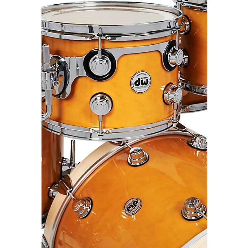 DW 6-Piece Collector's Series Santa Monica Shell Pack With Chrome Hardware Butterscotch