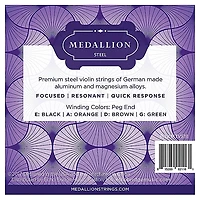 Medallion Strings Steel Violin String Set