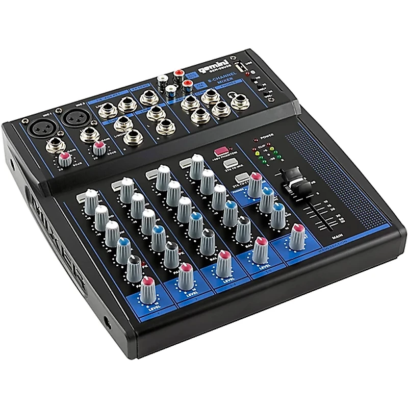 Gemini GEM-08 USB 8 Channel USB mixer With Bluetooth