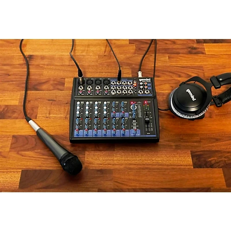 Gemini GEM-12USB 12-Channel USB Mixer for Podcasts With Bluetooth and Effects