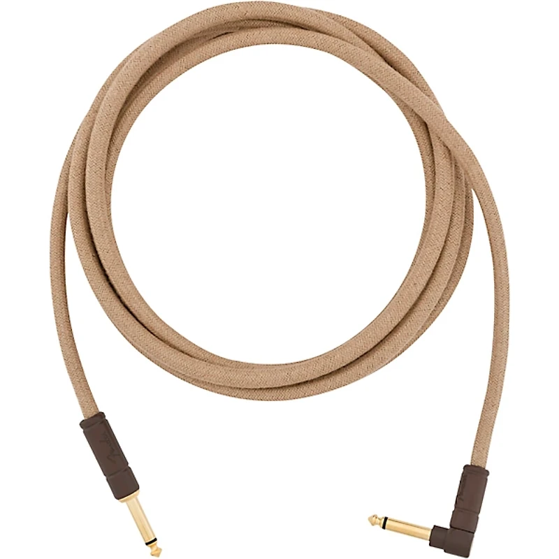 Fender Festival Pure Hemp Straight to Angle Instrument Cable
