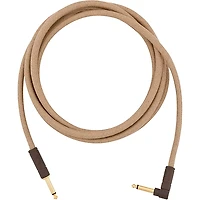 Fender Festival Pure Hemp Straight to Angle Instrument Cable