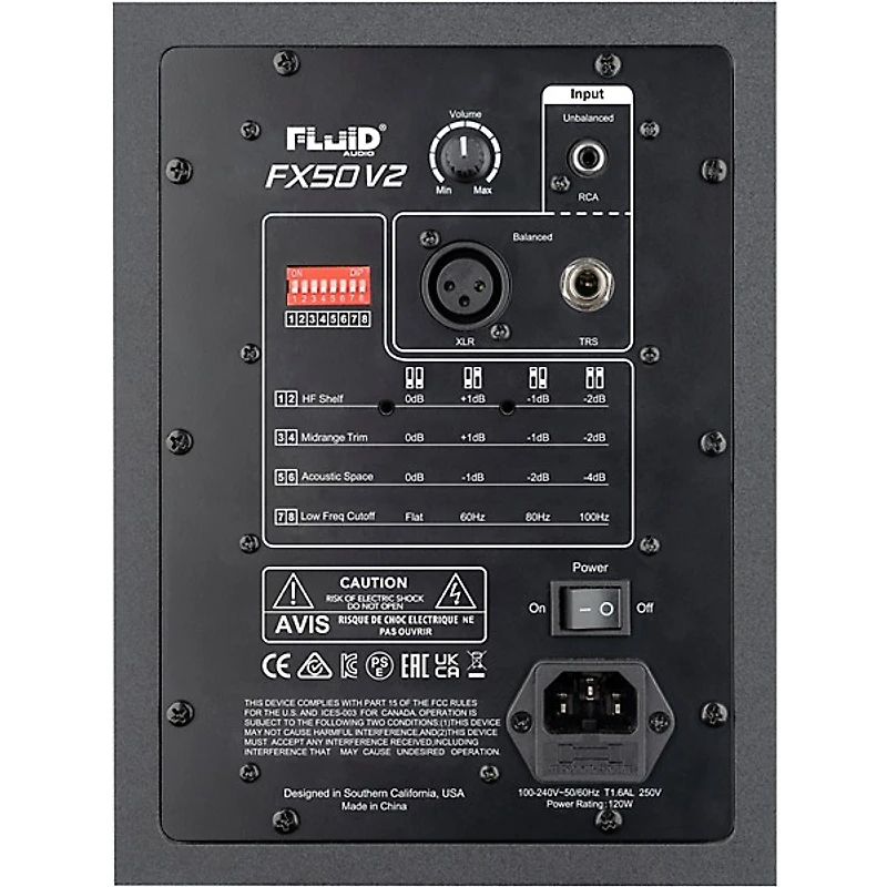 Fluid Audio FX50 v2 5" Powered Studio Monitor (Each)
