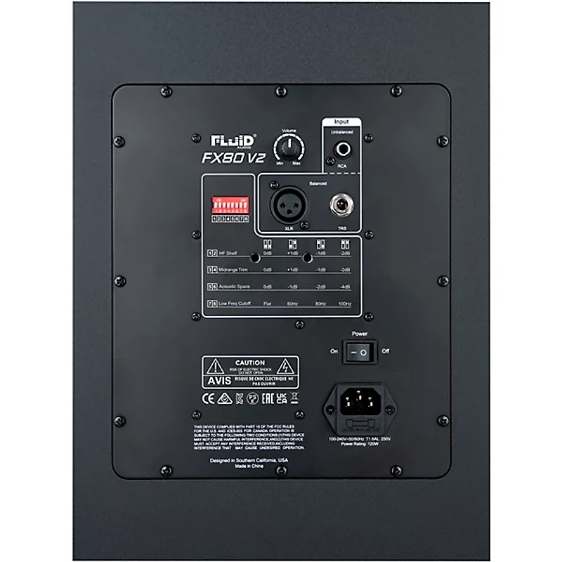 Fluid Audio FX80 v2 8" Powered Studio Monitor (Each)