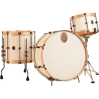 A&F Drum  Co Antique White Maple 3-Piece Drum Shell Pack