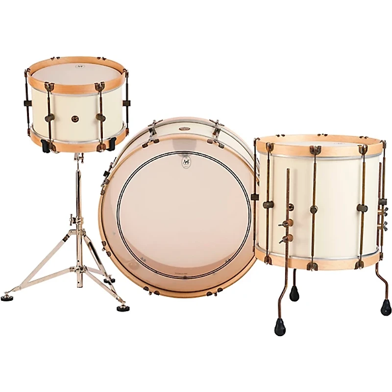 A&F Drum  Co Antique White Maple 3-Piece Drum Shell Pack
