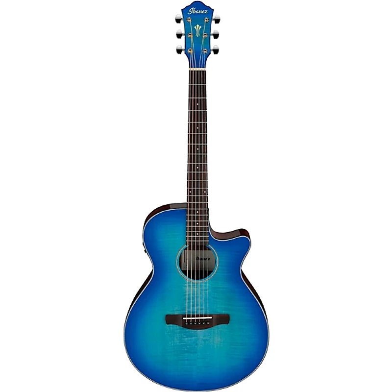 Ibanez AEG70 Flamed Maple Top Grand Concert Acoustic-Electric Guitar -