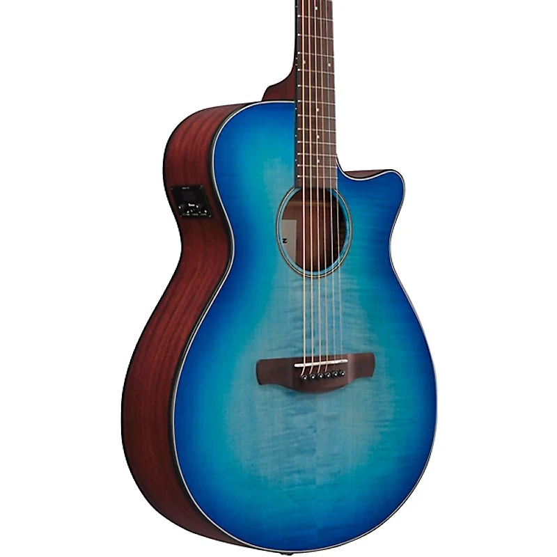 Ibanez AEG70 Flamed Maple Top Grand Concert Acoustic-Electric Guitar -