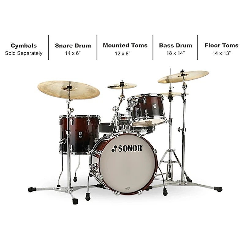 SONOR AQ2 Bop Maple 4-Piece Shell Pack