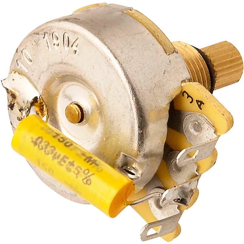 PRS 500K Medium-Shaft Potentiometer With .033 uF Capacitor Silver