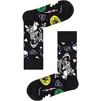 Happy Socks Linda and Johnny Black Guitar Socks