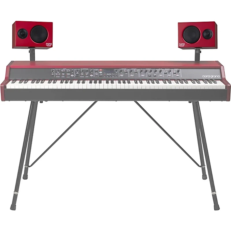 Nord Piano Monitor V2 With Brackets Red Walnut