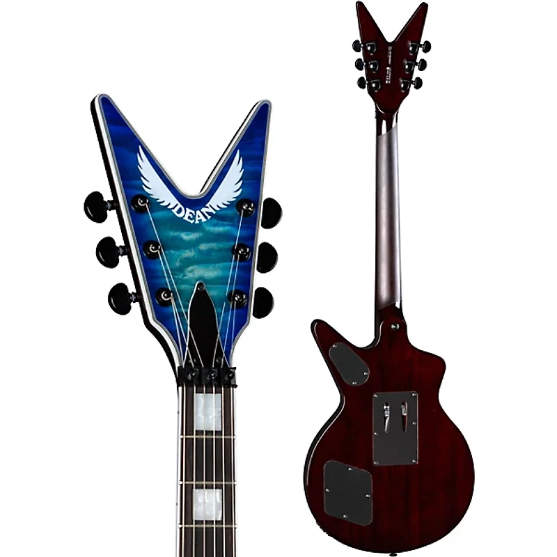 Dean Cadi Select Quilt Top Floyd Electric Guitar Ocean Burst