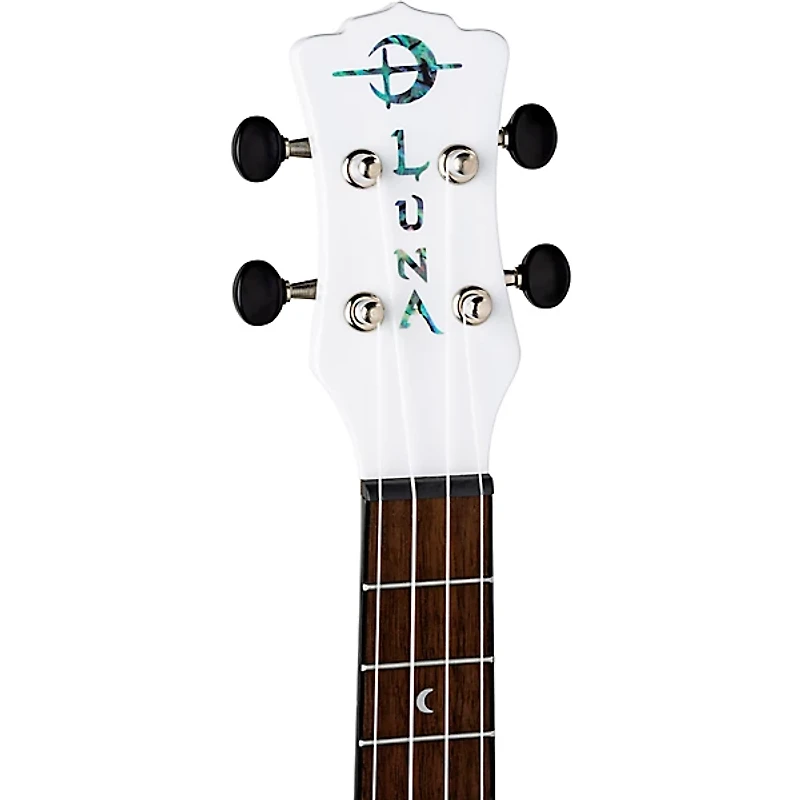 Luna Hau Snow Tenor Ukulele White