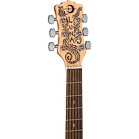 Luna Henna Dragon Select Spruce Acoustic/Electric Guitar Satin Natural