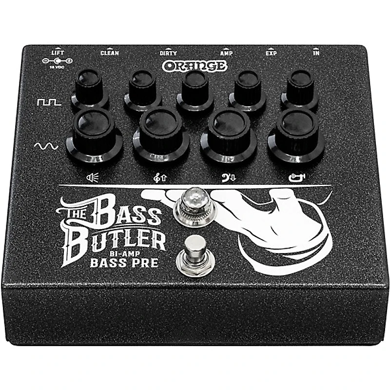 Orange Amplifiers The Bass Butler Bi-Amp Bass Pre DI Pedal Black
