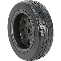 RockNRoller RWHLO10X3BK 10"x3" R-Trac Wheel for R10, R12 Carts, Black Hub 2-Pack