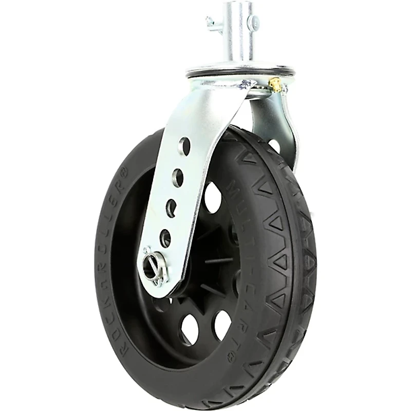 RockNRoller RCSTR8X2BK 8"x2" R-Trac Caster With Brake for R12 Carts, Black Hub 2-Pack