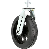 RockNRoller RCSTR8X2BK 8"x2" R-Trac Caster With Brake for R12 Carts, Black Hub 2-Pack