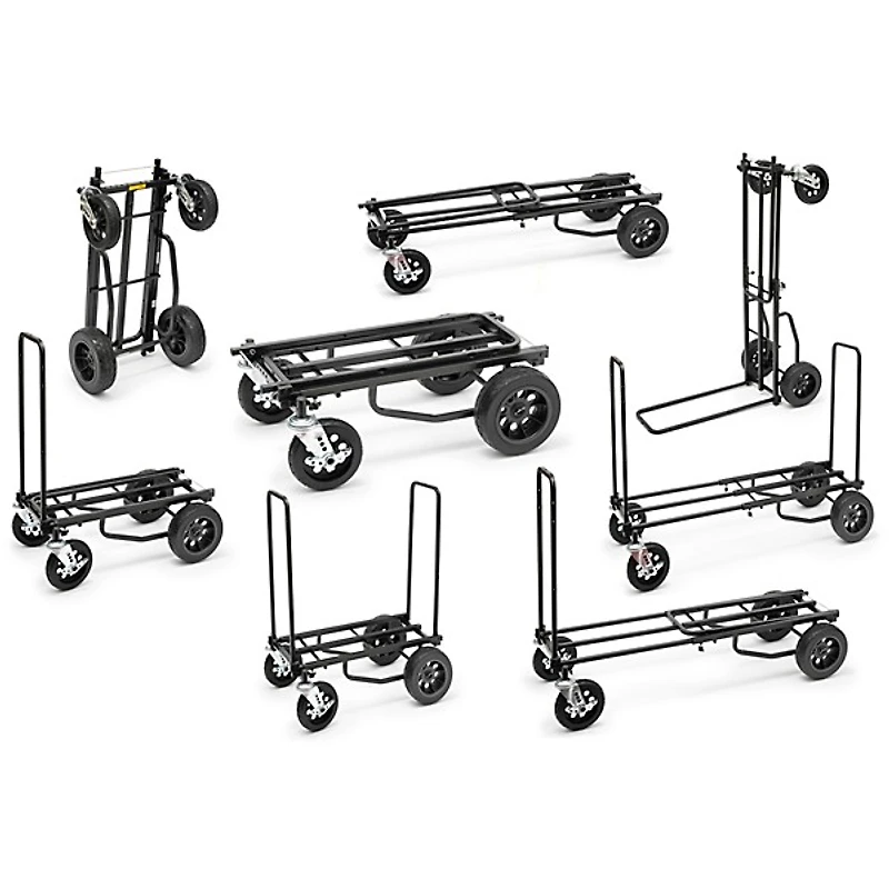 RockNRoller R12STEALTH Multi-Cart All-Terrain With R-Trac Wheel, Stealth Black