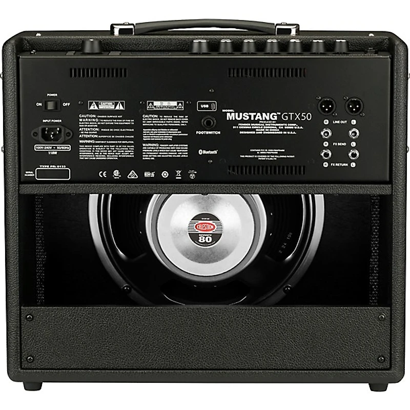 Fender Mustang GTX50 50W 1x12 Guitar Combo Amp Black