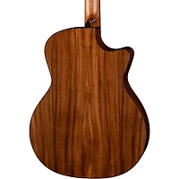 Luna High Tide Koa Left-Handed Grand Concert Acoustic/Electric Guitar Satin Natural
