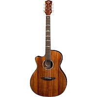 Luna High Tide Koa Left-Handed Grand Concert Acoustic/Electric Guitar Satin Natural