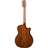 Luna High Tide Koa Left-Handed Grand Concert Acoustic/Electric Guitar Satin Natural