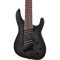 Jackson X Series Soloist Arch Top SLATX8Q MS 8-String Multi-Scale Electric Guitar Transparent Black Burst
