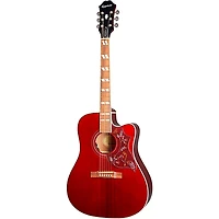 Epiphone Hummingbird EC Studio Limited-Edition Guitar Center-Exclusive Acoustic-Electric Guitar Wine Red