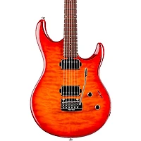 Ernie Ball Music Man Luke III HH Quilt Maple Top Rosewood Fingerboard Electric Guitar Cherry Burst